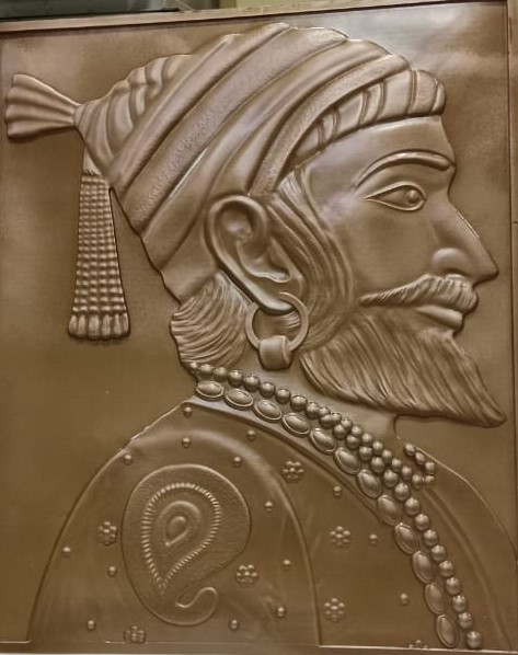 S3 relief portrait in a bronze-toned finish